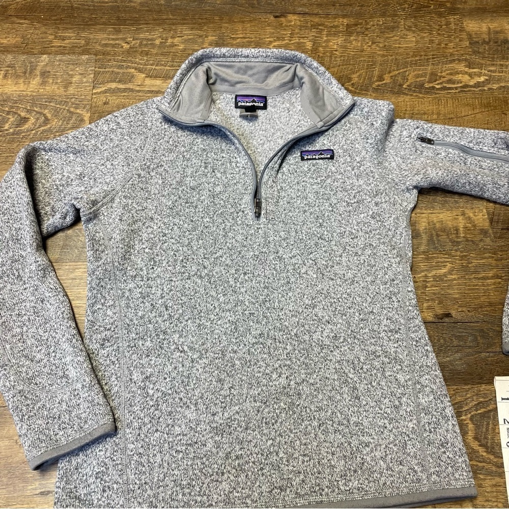 Patagonia Better Sweater Fleece 1/4 Zip Pullover Women's Small Gray Jacket Top - Picture 5 of 10